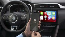 2021 MG ZS EV central display close-up
