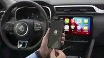 2021 MG ZS EV central display close-up
