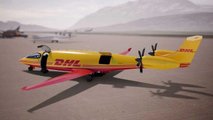 Eviation Alice in DHL-Farben auf dem Vorfeld