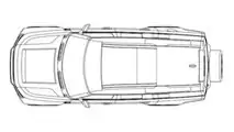 Land Rover Defender 130, i disegni tecnici