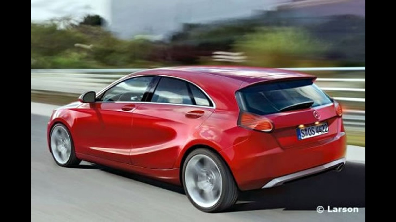 Mercedes-Benz em ação: Surgem projeções dos novos SLK 2011 e Classe A 2012