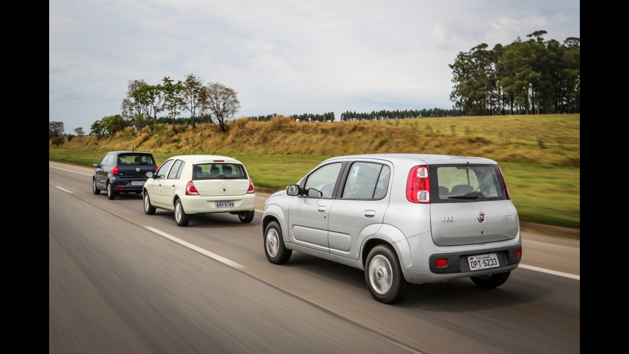 Fox Bluemotion, Clio Expression e Uno Economy em busca dos 20 km/l
