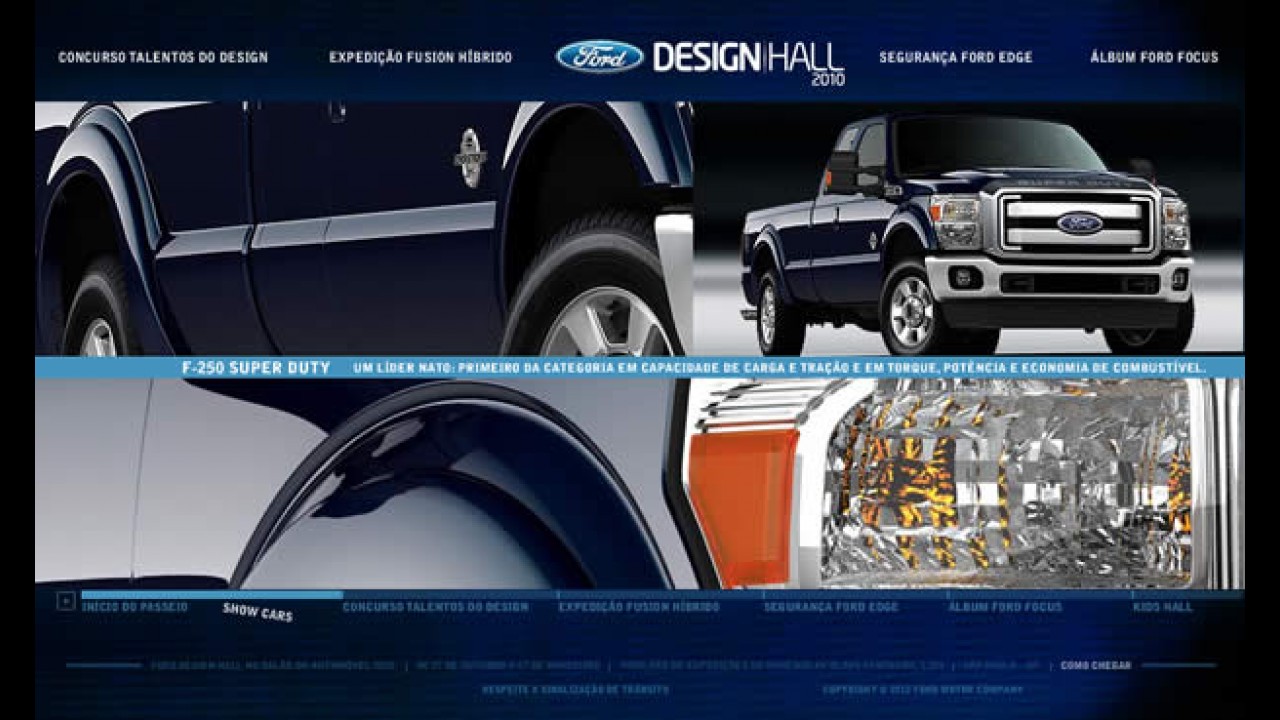 Ford Design Hall 2010: Ford coloca no ar site sobre Salão do Automóvel