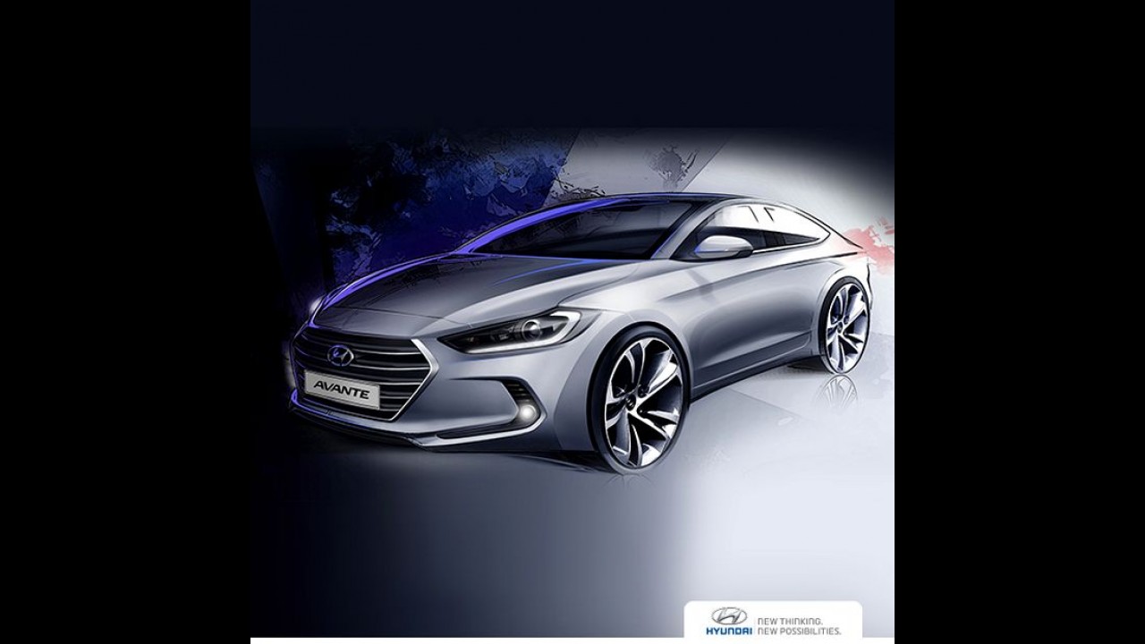 Hyundai Elantra 2017 tem primeira foto interna divulgada