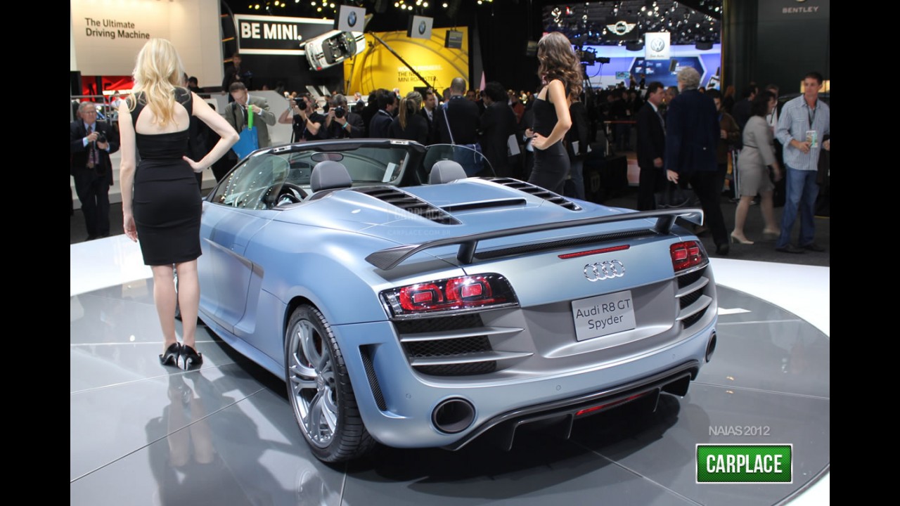 Audi R8 GT Spyder 2012 tem preços a partir de US$ 210.000 nos Estados Unidos