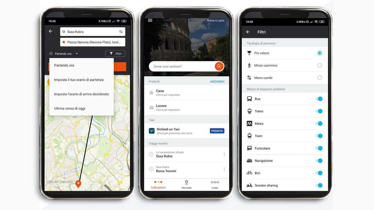 Moovit, prova dell'app per la città