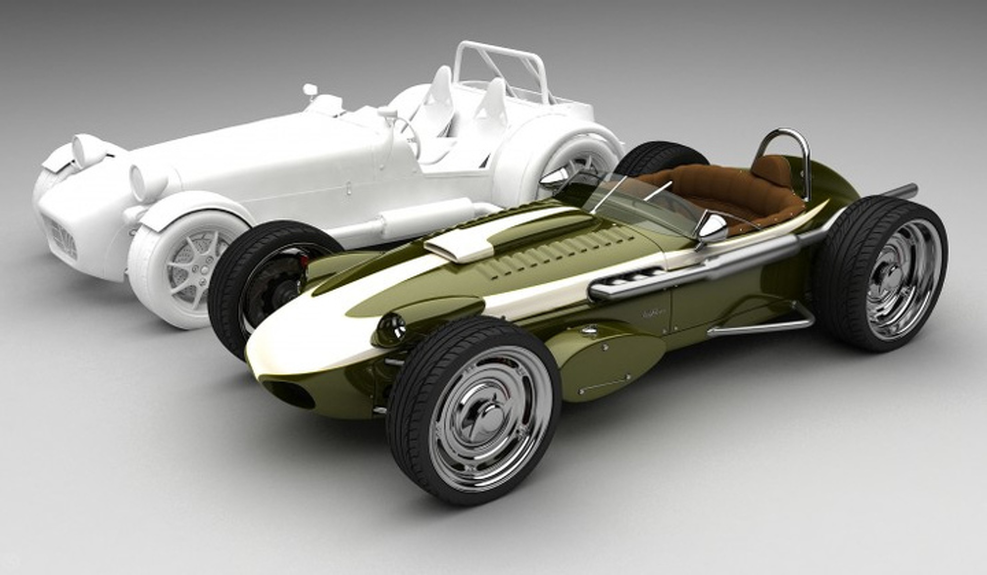 Swedish Design Envisions Modern Caterham with 60s Indy Styling