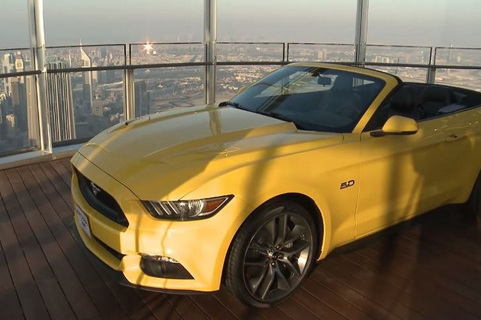 See How Ford Put a Mustang On the World's Tallest Building