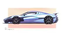 Rimac Nevera - esboços