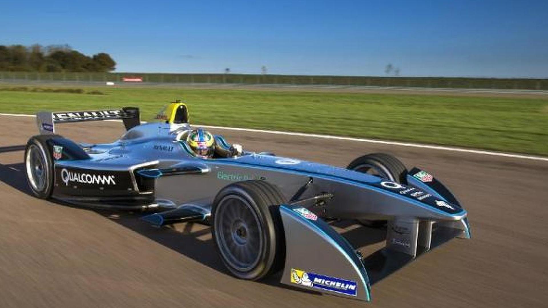 Spark Renault Srt 01e Formula E Race Car Hits The Track For Spark Renault Srt 01e Formula E Race Car Hits The Track For First Time Video