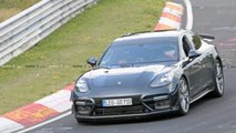 Porsche Panamera Turbo with aero kit spy photo