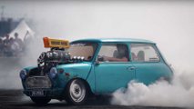 LS-Swapped Mini Cooper Burnout Machine