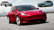 Tesla Model 3 Faces Hyundai Kona For EVs, BMW 3 Series For Sedans