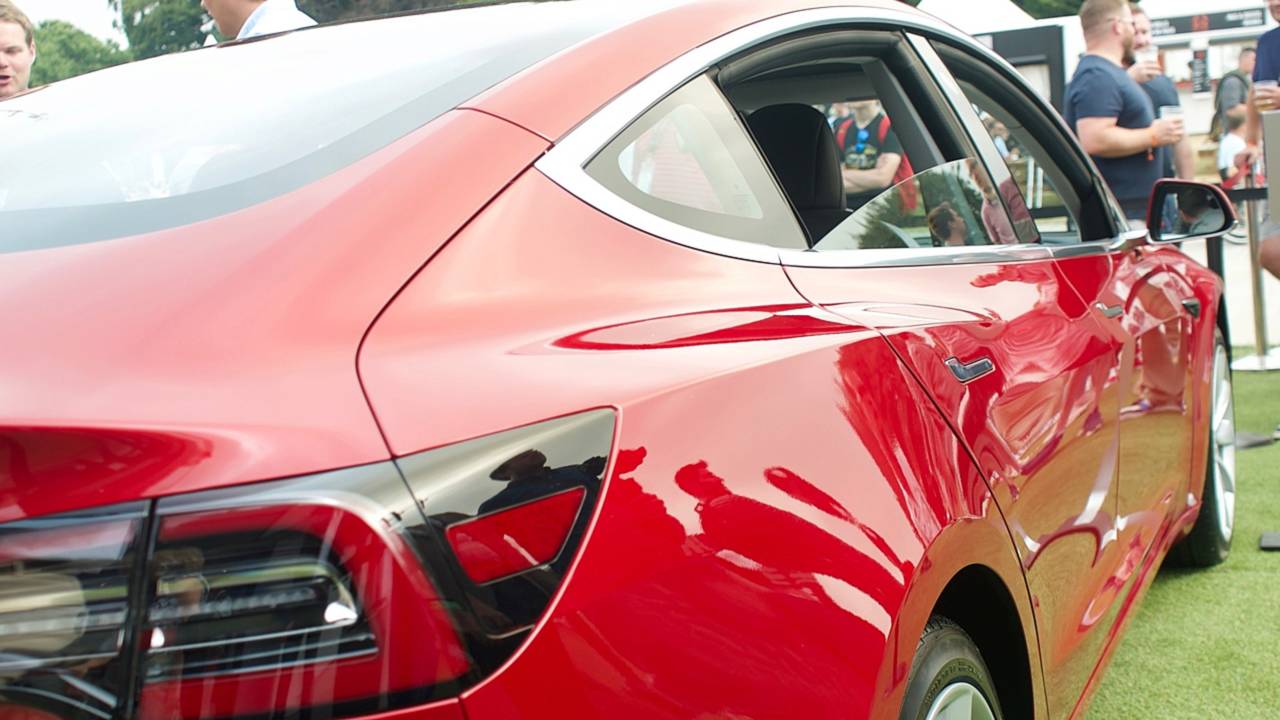 Tesla Model 3 au Festival of Speed de Goodwood 2018