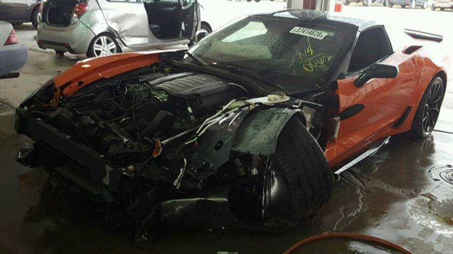 Wrecked 2019 Corvette Grand Sport