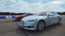 Kia Stinger GT S, Tesla Model S Drag Yarışı