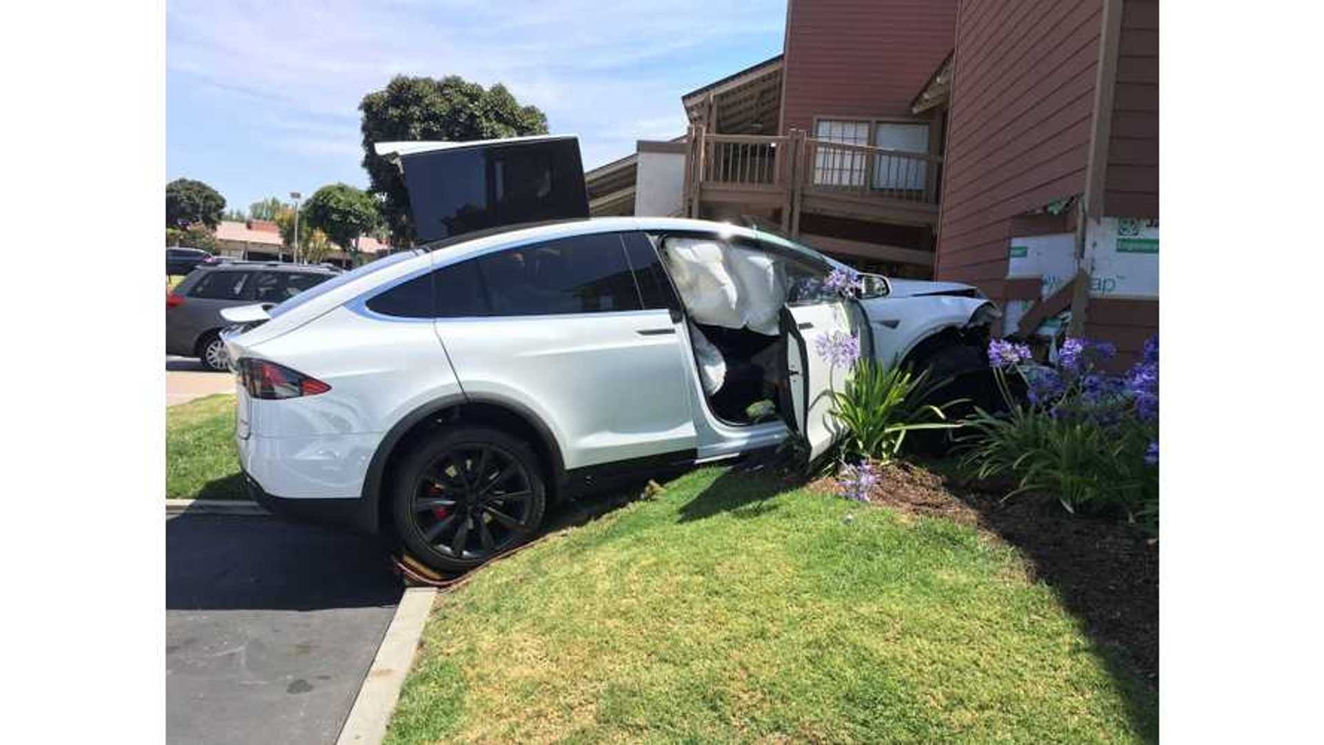 Tesla Model X Owner Says EV Accelerated On Its Own, Crashed (Update)
