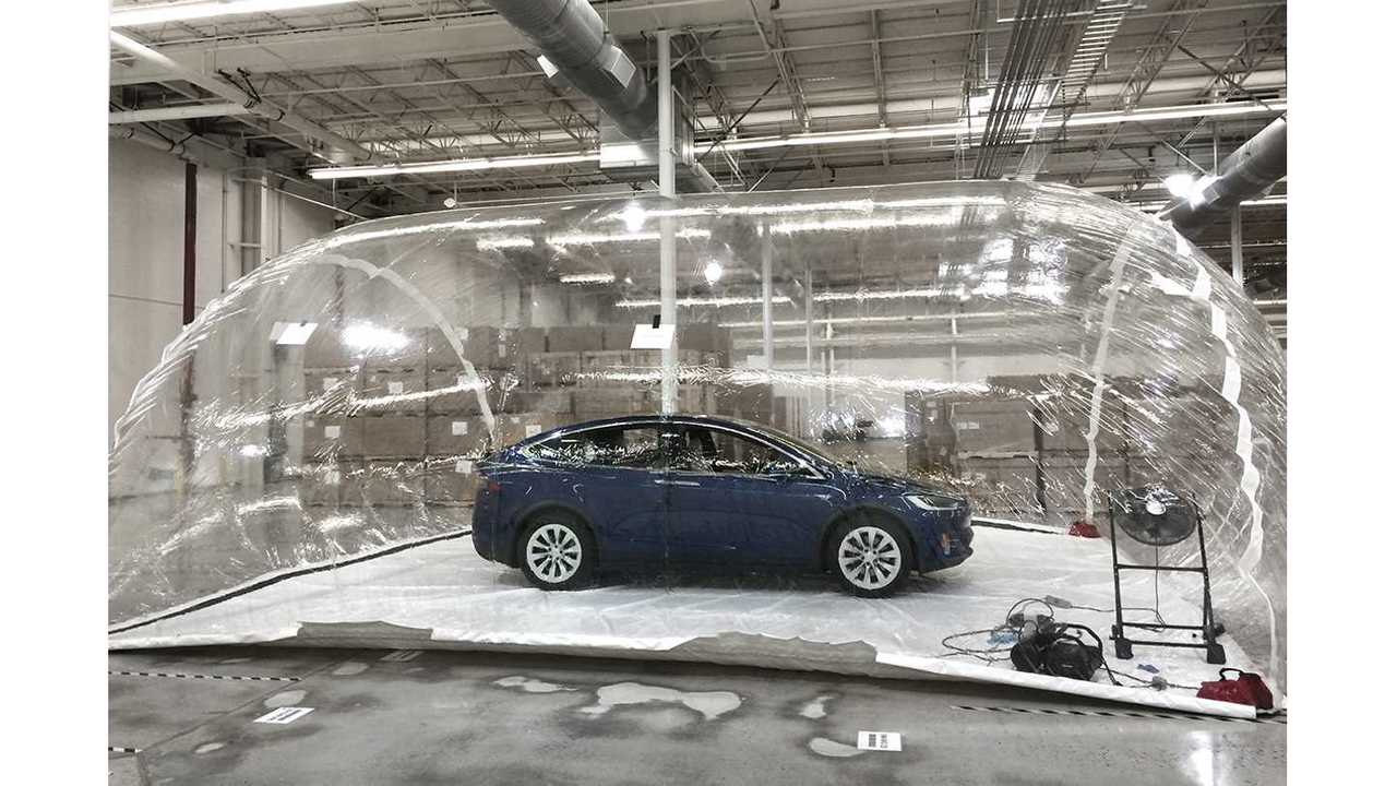 Model X Inside The Bubble