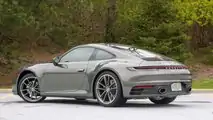 2020 Porsche 911 Carrera 4 rear three-quarter