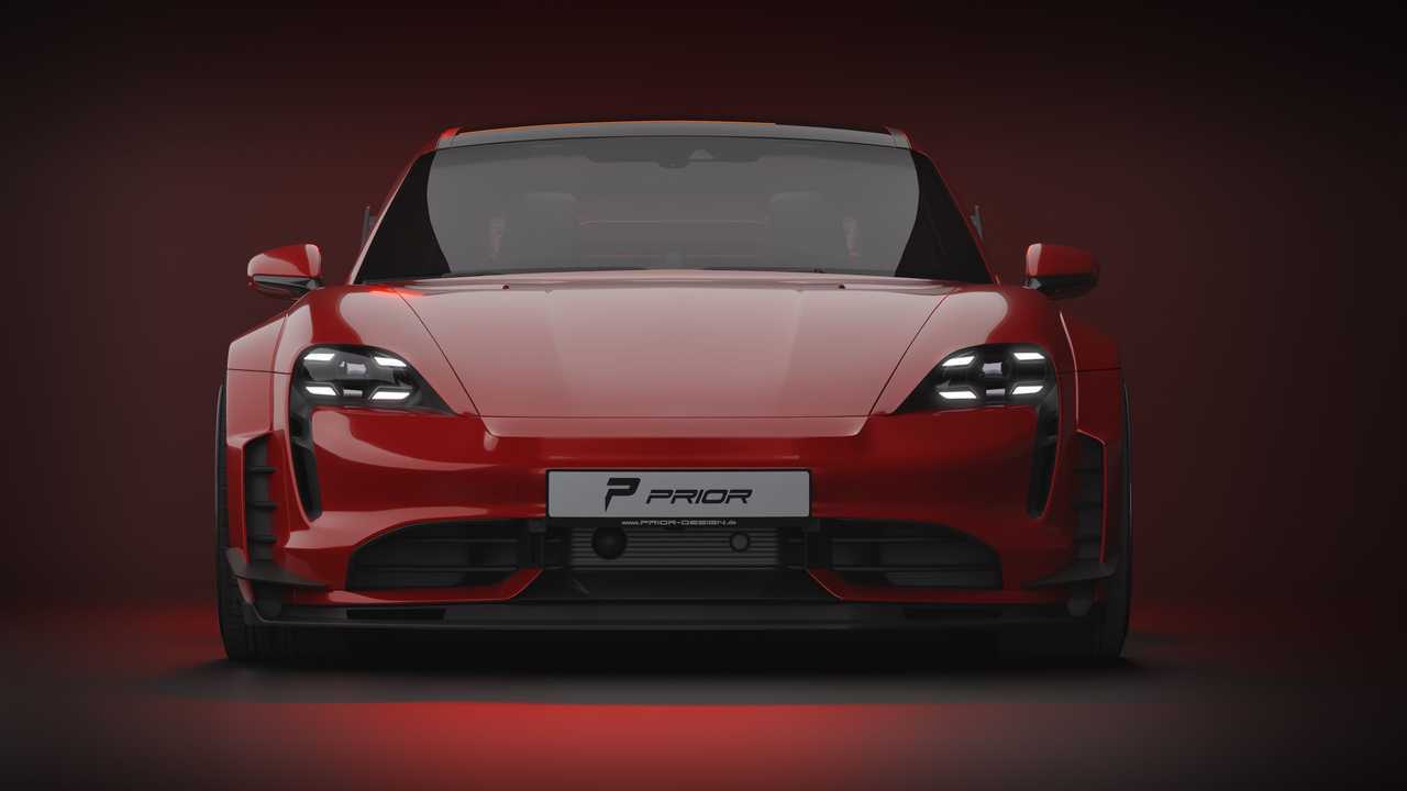Porsche Taycan Turbo S por Prior Design frontal