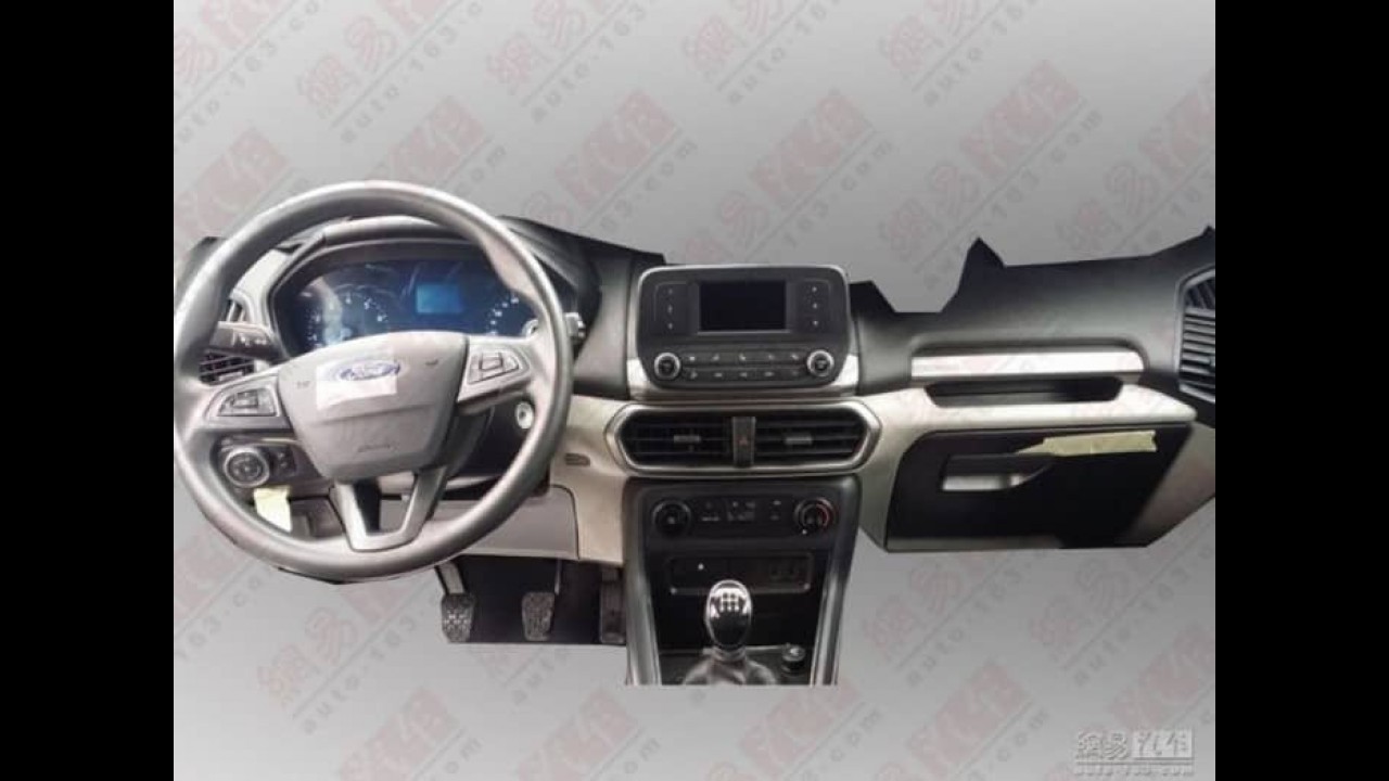 Segredo: EcoSport 2017 flagrado na China deixa escapar novo interior
