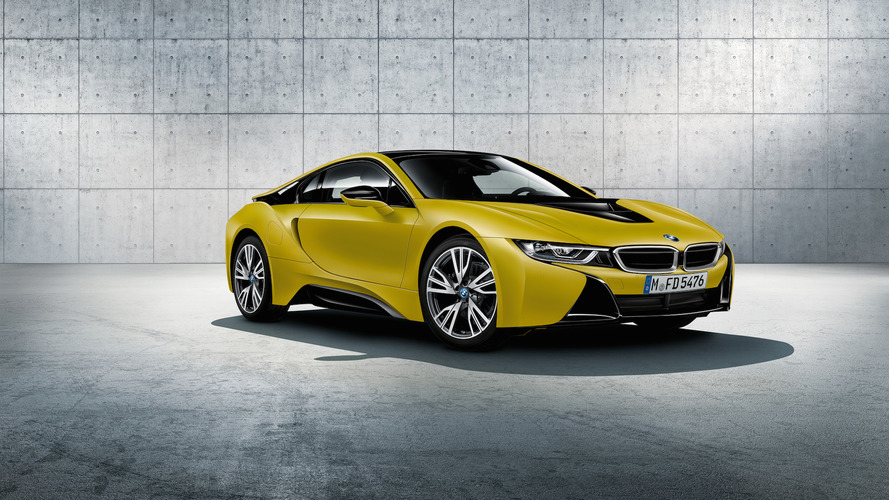 BMW i8 Frozen Black and Yellow