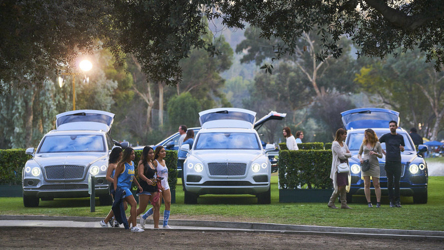 Tailgating in a 2017 Bentley Bentayga