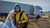Volvo Paraglider stunt