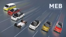 Basis für den ID.4 ist wie beim ID.3 und allen anderen neuen Elektroautos von VW der Modulare Elektrifizierungs-Baukasten MEB.