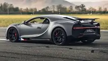 Bugatti Chiron Sport Legenden des Himmels Hinten Drei Viertel