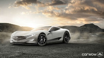 Tesla Model R rendering by CarWow