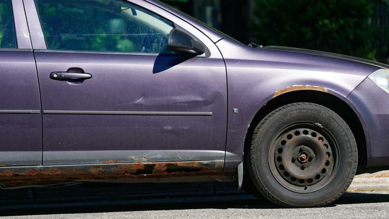 Rusted car a definite MOT fail in the UK