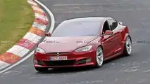 Tesla Model S Plaid spy photo