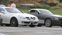 2012 Mercedes SLK spied next to current model