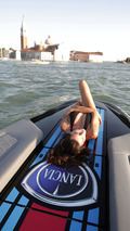 Lancia Powerboat Presented with topmodel Catrinel