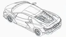 Nuova Lamborghini V12, i disegni tecnici