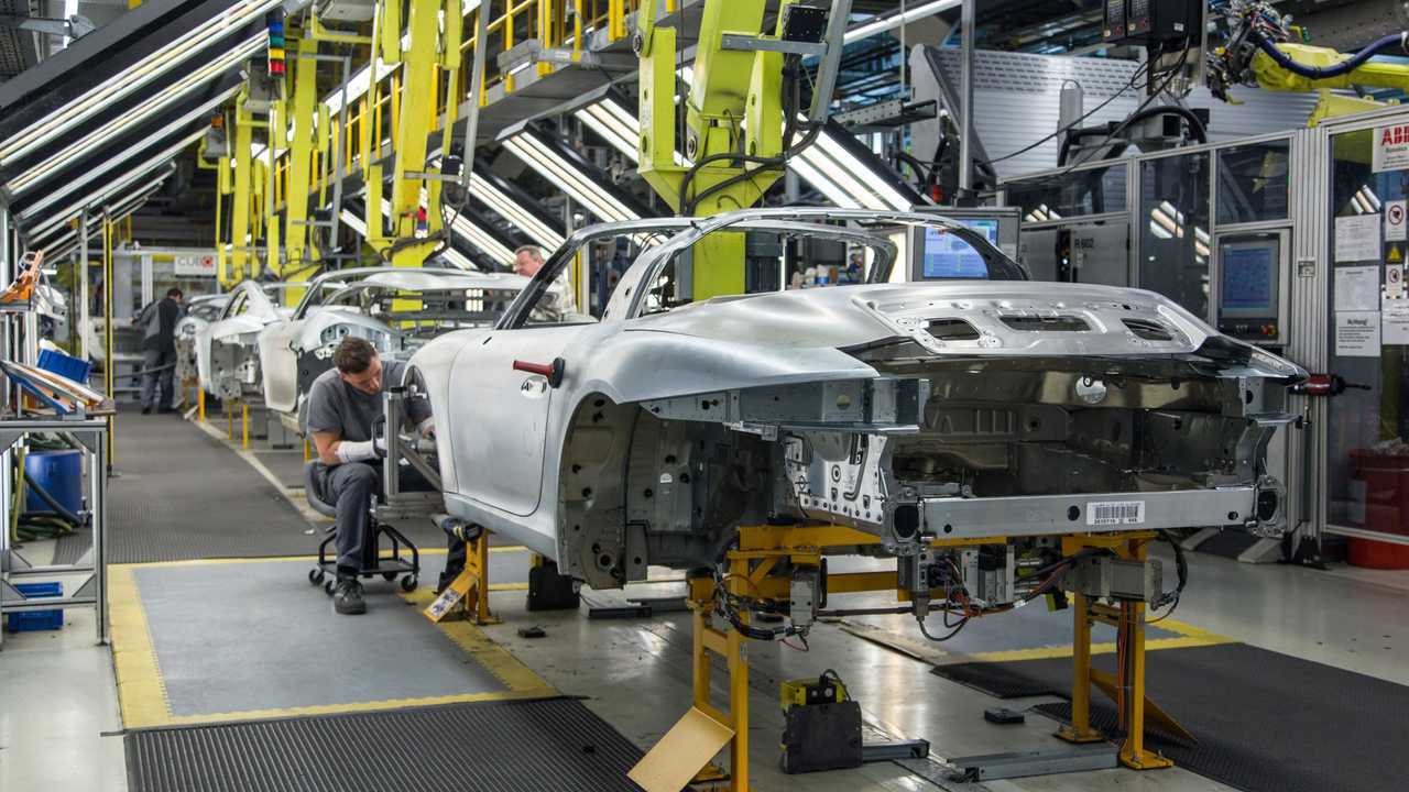 La fabbrica Porsche di Zuffenhausen