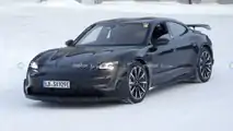 High-performance Porsche Taycan spy photo