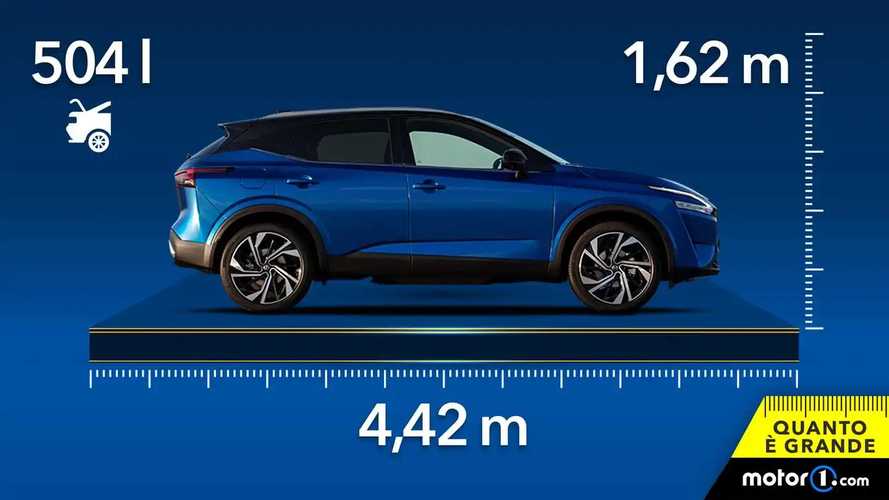 Nissan Qashqai, dimensioni e bagagliaio del crossover giapponese