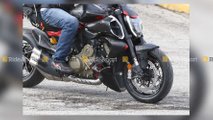 Ducati Diavel V4 Spy Photos - Front Right Angle View Closeup