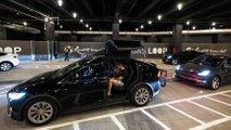 Grand opening of the first Vegas Loop station at Resorts World Las Vegas hotel