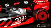 Showcar com pintura de lançamento Audi F1