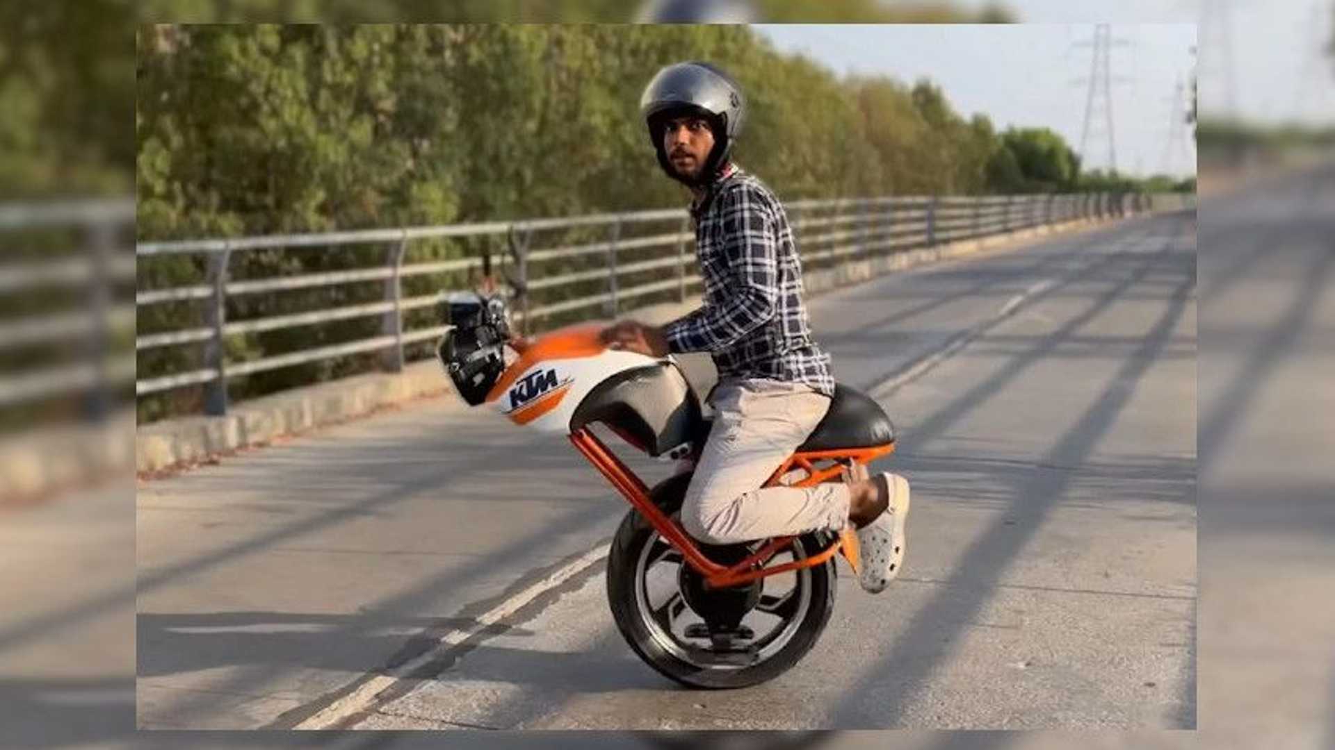 Check Out This Custom KTMInspired Electric Monocycle From India