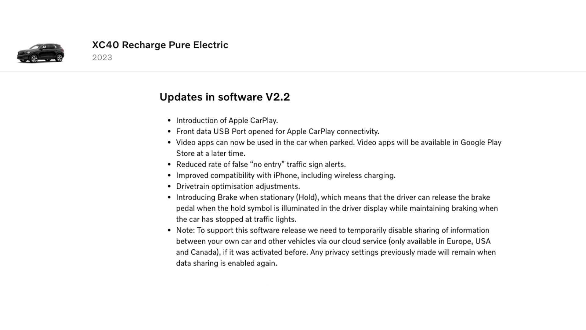 Volvo XC40, C40 e XC60 ganham Apple CarPlay em nova atualização de software