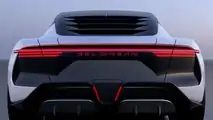 DeLorean Alpha5 exterior rear view up close taillights on