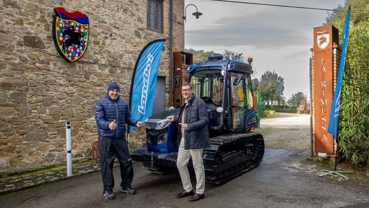 Luciano Spalletti e trattori Landini Trekker4