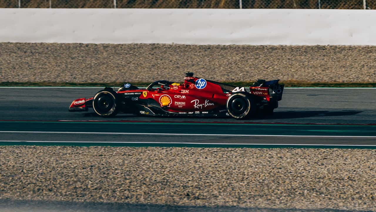 Lewis Hamilton makes second Ferrari F1 test at Barcelona 2025