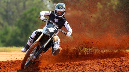 Watch Triumph Send Ricky Carmichael Out To Test New 250cc Motocross Bike