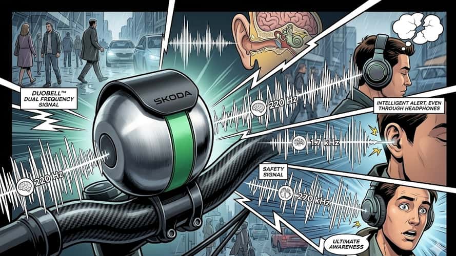 Simply Clever: Skoda-Fahrradklingel trickst ANC-Kopfhörer aus