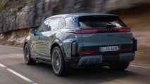 Porsche Cayenne Turbo Electric (2026) in Mysticgrünmetallic: Das Exterieur